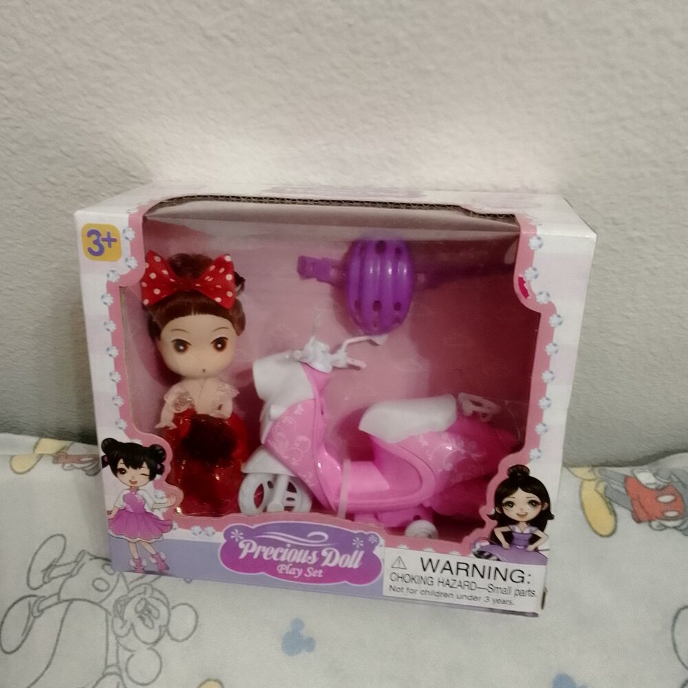 "Precious Doll Play Set" With Doll and Scooter